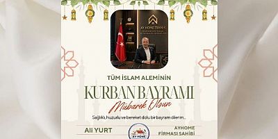 AYHOME Firması Sahibi Ali Yurt’tan Kurban Bayramı Mesajı 