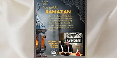 AYHOME Firması Sahibi Ali Yurt'tan Ramazan Mesajı