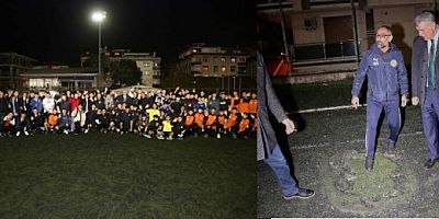 Başkan’dan sporcu gençlere “Kadem Abi” sözü: “Saha zemini ve aydınlatma problemlerini çözeceğiz”