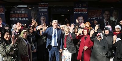 Cumhur İttifakı AK Parti Maltepe Belediye Başkan Adayı Kadem Ekşi, kahvaltı programında kadınlarla bir araya geldi