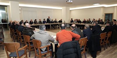 CUMHUR İTTİFAKI  KARTAL BELEDİYE BAŞKAN ADAYI MİMAR HÜSEYİN KARAKAYA, İSPADER (İSPİR -PAZARYOLU DERNEKLER BİRLİĞİNİ) ZİYARET ETTİ