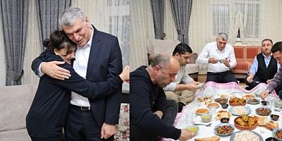 Kadem Başkan, Çiftçi ailesinin iftar sofrasına konuk oldu