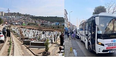 Maltepe Belediyesi’nden mezarlıklara ulaşım hizmeti 