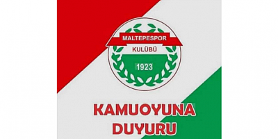 Maltepe Spor Kulübü'nden Kamuoyuna Duyuru 