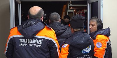 TUZLA BELEDİYESİ ARAMA VE KURTARMA EKİPLERİ DEPREM BÖLGESİNE GİTTİ