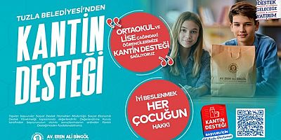 Tuzla Belediyesi’nden öğrencilere kantin desteği