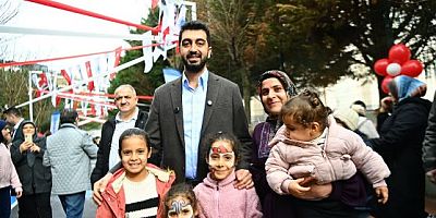 Yeni açılan Oyun Parkı Sokağı yarıyıl şenliğinde çocukları buluşturdu