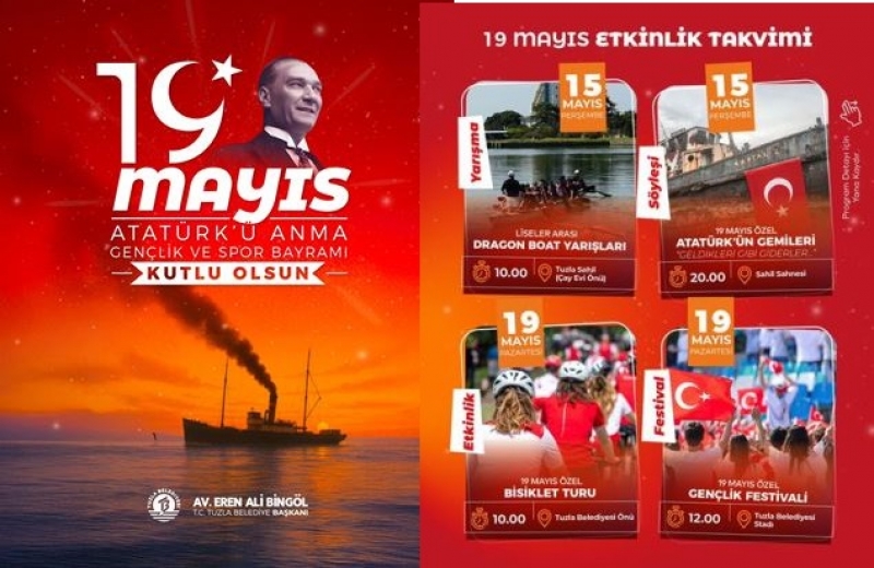 Tuzla Belediyesi 19 Mayıs'ı Özel Etkinliklerle Kutlayacak